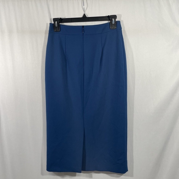 NWT $248 Boss Hugo Boss [ 4 US‎ ] Vinoa Ponte Pencil Skirt in Pilot Blue - Picture 10 of 15